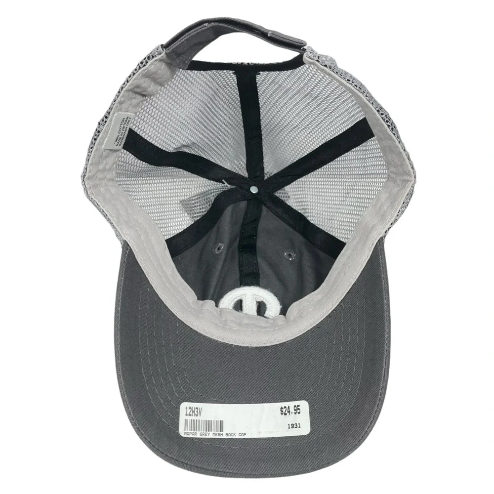 Mopar | NWT | Gray Mesh Back Hat Adjustable‎ Strapback Cap 100% Cotton